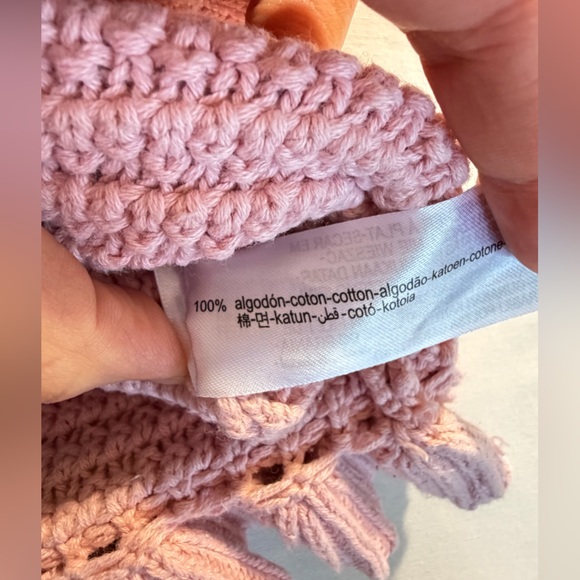 Zara Pink Ruffle Knit Sleeveless Crop Top Medium Crochet, Boho Romantic Style - Picture 9 of 10